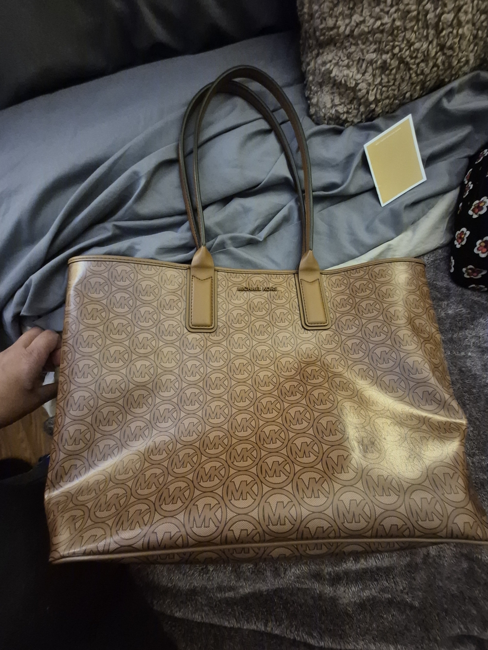 Michael Kors Brown Signature MK Tote Bag